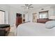 Spacious main bedroom featuring a neutral color palette, ceiling fan, and ample closet space at 960 Starkey Rd # 7503, Largo, FL 33771