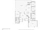 Floor plan showcasing layout with primary bedroom, kitchen, living room, garage and screened patio/pool at 10113 Bell Creek Dr, Riverview, FL 33569