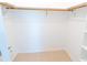 An empty walk-in closet has lots of space to make your own at 15028 Redcliff Dr, Tampa, FL 33625