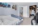Bedroom showcasing the interior and door leading to the stairway at 1715 Larabie Ct, Brandon, FL 33511