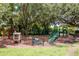 Community playground with various play structures, providing a fun and safe environment for children to play at 18004 Clear Lake Dr, Lutz, FL 33548