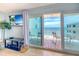 Balcony with seating and beach view at 18610 Gulf Blvd # 607, Indian Shores, FL 33785