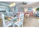 Cozy living space with tile flooring, a modern kitchen and comfortable furniture at 18610 Gulf Blvd # 607, Indian Shores, FL 33785