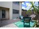 Outdoor patio with furniture, decorative rug, and privacy fence is perfect for entertaining or relaxing at 1933 Whitney Way, Clearwater, FL 33760