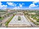 Aerial view showing the rooftop pool, building layout, and proximity to urban amenities at 2001 E 2Nd Ave # 37, Tampa, FL 33605