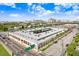 Expansive aerial view of the complex showcasing its unique architecture and urban location at 2001 E 2Nd Ave # 37, Tampa, FL 33605