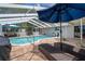 Screened-in pool and lanai with a lounge seating area, perfect for outdoor relaxation and enjoyment at 204 Oak Lake Dr, Spring Hill, FL 34608