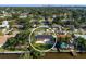 Beautiful aerial view showcasing the home's location near the water and lush greenery surroundings at 243 45Th Ne Ave, St Petersburg, FL 33703
