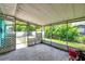 Enclosed patio with screens and a view of the backyard at 3119 Roberta St, Largo, FL 33771