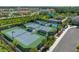 Multiple tennis courts surrounded by lush landscaping and providing a great recreational amenity at 3326 Acacia Bay Ave, Wesley Chapel, FL 33543