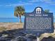 Historical sign detailing the history and significance of Gulf Shore Park on the waterfront at 401 Pennsylvania Ave, Crystal Beach, FL 34681