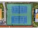 Overhead view of the tennis and basketball courts at 4202 Harbor House Dr # 24, Tampa, FL 33615