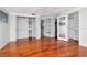 Bright bedroom with hardwood floors and large windows at 560 Bosphorous Ave, Tampa, FL 33606
