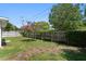 Private backyard with mature trees and new fence providing shade and seclusion at 5860 99Th N Ave, Pinellas Park, FL 33782