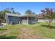 A fenced-in backyard complete with lush lawn and mature trees, perfect for outdoor activities at 5860 99Th N Ave, Pinellas Park, FL 33782
