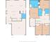 Detailed floor plan showcasing the layout of the first and second floors at 10823 Trailing Vine Dr, Tampa, FL 33610