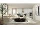 Cozy living room with a plush sectional sofa, stylish decor, and an open concept kitchen at 11740 E 71St Ave, Palmetto, FL 34221