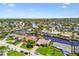 Picturesque aerial shot of a neighborhood with waterfront homes along canals and lush greenery at 1432 50Th Ne Ave, St Petersburg, FL 33703