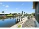 View of the boat dock and canal from the home at 1432 50Th Ne Ave, St Petersburg, FL 33703