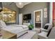 Bedroom with a view of the bathroom, and featuring gray walls and minimalist decor at 1501 W Horatio St # 101, Tampa, FL 33606