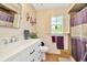 This bathroom features natural light and modern updates at 15234 Scanio Dr, Spring Hill, FL 34610