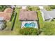 A beautiful screened-in pool is the focal point of this home's backyard at 1901 Paddock Dr, Plant City, FL 33566