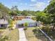 Aerial perspective captures the lush yard and home, offering great outdoor living space at 1905 E Broad St, Tampa, FL 33610