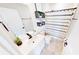This charming bathroom features black fixtures and an organized storage shelf and a decorative shower curtain at 191 Brofield St, Brooksville, FL 34604