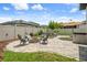 Spacious backyard boasts a fire pit, hot tub, and a well-manicured lawn at 20108 Stone Pine Cir, Lutz, FL 33558