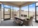 This screened patio features ample seating perfect for entertaining, with views of the backyard at 20108 Stone Pine Cir, Lutz, FL 33558