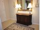 Foyer area with decorative furniture, carpet, and lamps at 2143 Wrens Way, Clearwater, FL 33764