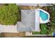 Aerial view of the home, highlighting the pool, putting green, and well-maintained landscaping at 2560 51St N St, St Petersburg, FL 33710