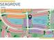 Community map showcasing the neighborhood layout, including streets, lakes, and amenities in the community at 27132 Capri Shores Cir, Englewood, FL 34223