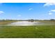 View of the community's detention pond with bright blue sky at 27132 Capri Shores Cir, Englewood, FL 34223