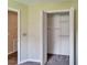 Bedroom closet offers shelving for organization at 2719 Wilder Trace Ct, Plant City, FL 33566