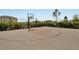 Outdoor basketball court with a hoop, ideal for sports and recreation at 3186 Oyster Cove St, Wimauma, FL 33598