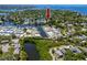 This home has a large backyard and a driveway at 350 Kentucky Ave, Crystal Beach, FL 34681