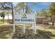 Palm Harbor's Pop Stansell Park & Recreation area sign for neighborhood activities at 350 Kentucky Ave, Crystal Beach, FL 34681