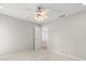 Neutral bedroom with carpet, ceiling fan and overhead lighting at 4016 Windtree Dr, Tampa, FL 33624
