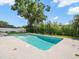 Backyard swimming pool with neutral patio at 4016 Windtree Dr, Tampa, FL 33624