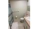 Standard bathroom with toilet, sink and shower with a shower curtain at 5155 9Th N Ave # 311, St Petersburg, FL 33710