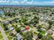 Wide aerial shot of the community, showcasing the home's location near canals and the bay at 540 Firefly Ln, Apollo Beach, FL 33572