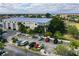 A wide view captures the Lands End Marina, offering boat storage, docking facilities, and waterfront amenities at 540 Firefly Ln, Apollo Beach, FL 33572