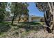 Large backyard surrounded by trees at 5483 37Th N Ave, St Petersburg, FL 33710