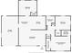 Detailed floor plan showcasing the layout of a three-bedroom house with a garage and primary suite at 5483 37Th N Ave, St Petersburg, FL 33710