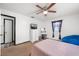 Bedroom with ceiling fan, natural light and dresser at 5533 Golden Nugget Dr, Holiday, FL 34690