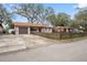 Well-maintained front yard with mature trees and a driveway at 5533 Golden Nugget Dr, Holiday, FL 34690