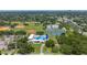 Scenic aerial view of a park featuring baseball fields, tennis courts, and a swimming pool at 6195 28Th N Ave, St Petersburg, FL 33710