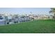 An exterior view of the marina and lush lawns along the waterfront at 660 Island Way #206 # 206, Clearwater, FL 33767
