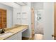 Bright bathroom with marble countertop at 859 Harbor Hill Dr, Safety Harbor, FL 34695